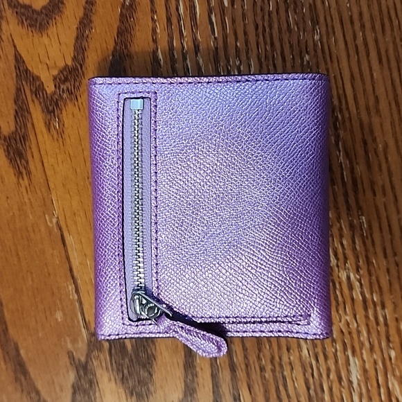 Coach Mini Sierra Silver Metallic Lilac Purse and Wallet Set - Picture 9 of 12